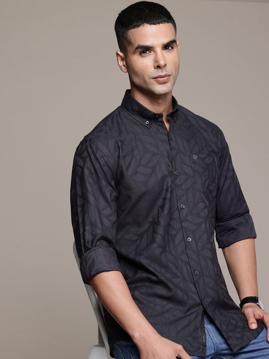 Multi Color Full Sleeve Cotton Satin Shirt