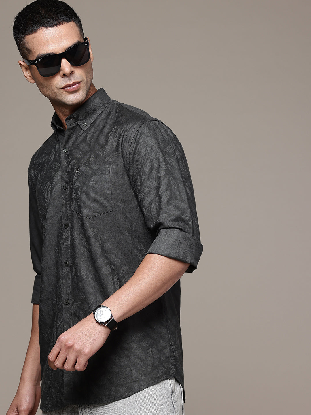 Multi Color Full Sleeve Cotton Satin Shirt