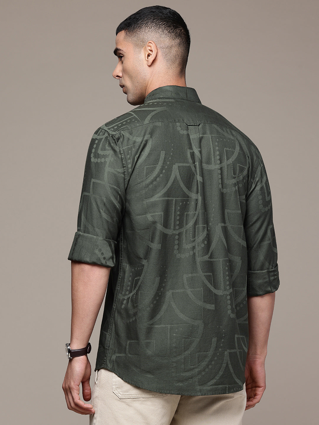 Multi Color Full Sleeve Cotton Satin Shirt