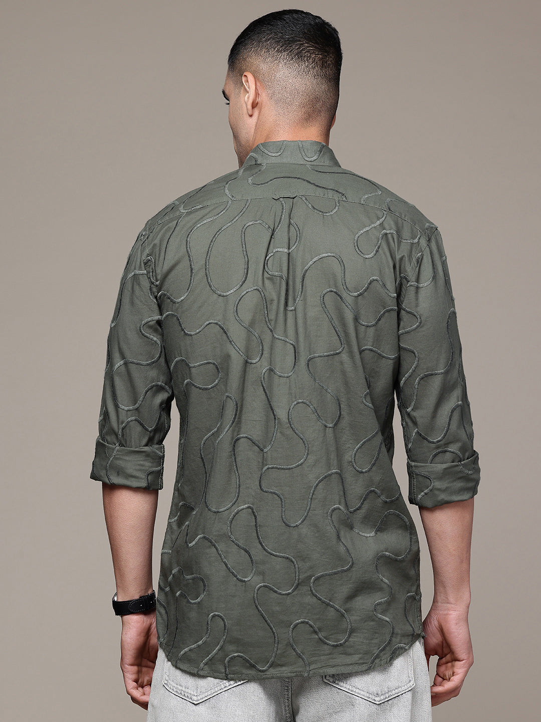 Multi Color Full Sleeve Cotton Satin Shirt