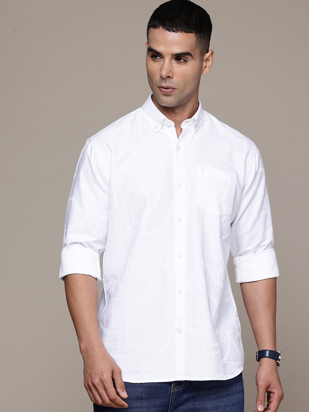 Multi Color Full Sleeve Cotton Satin Shirt
