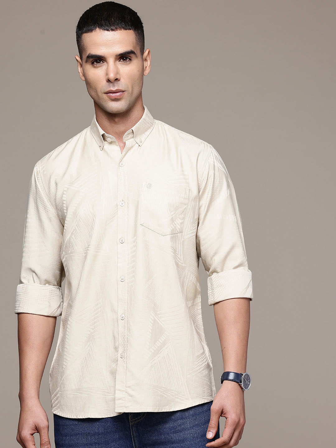 Multi Color Full Sleeve Cotton Satin Shirt