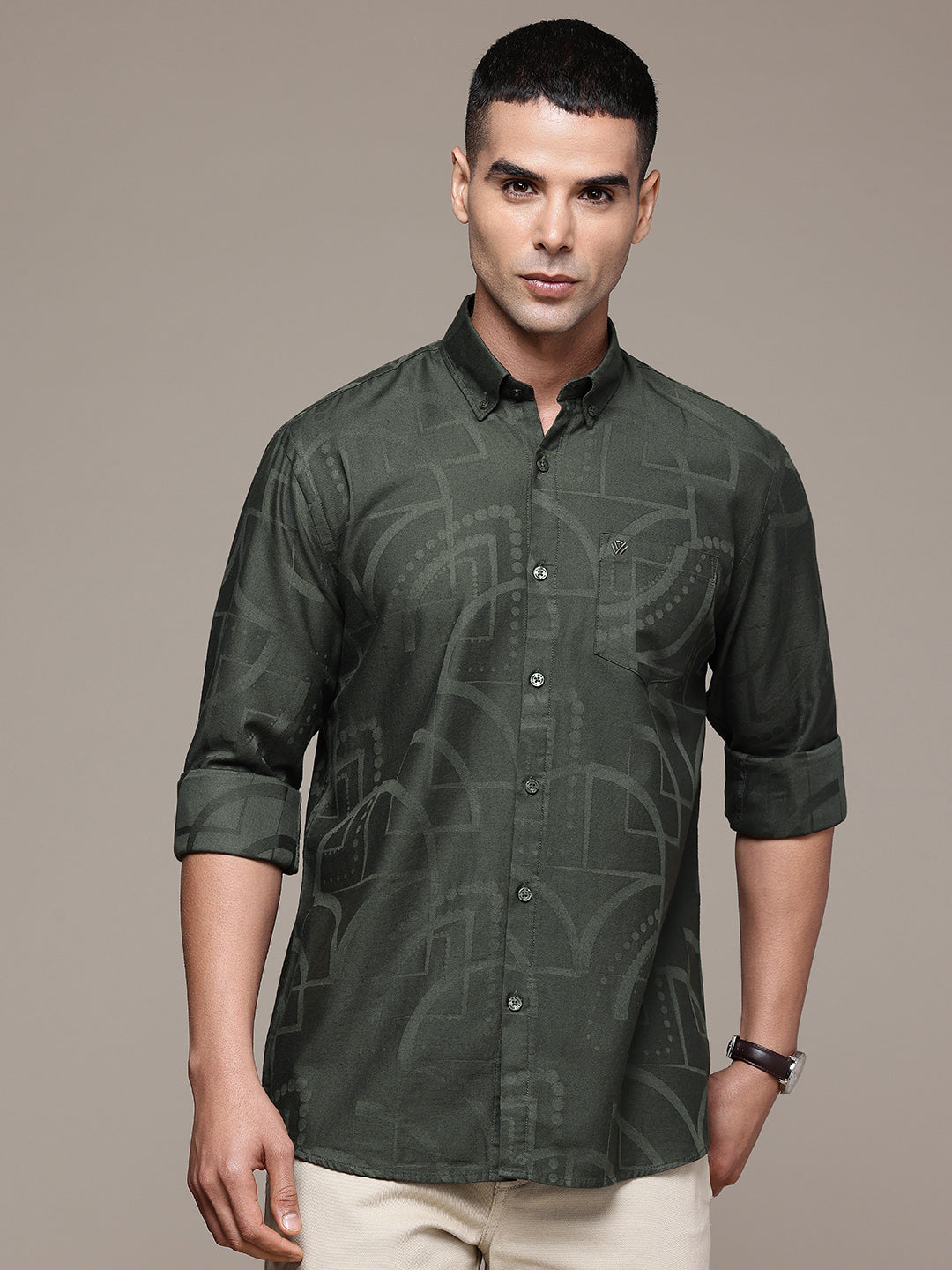 Multi Color Full Sleeve Cotton Satin Shirt