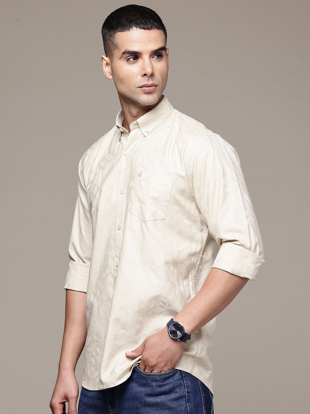 Multi Color Full Sleeve Cotton Satin Shirt