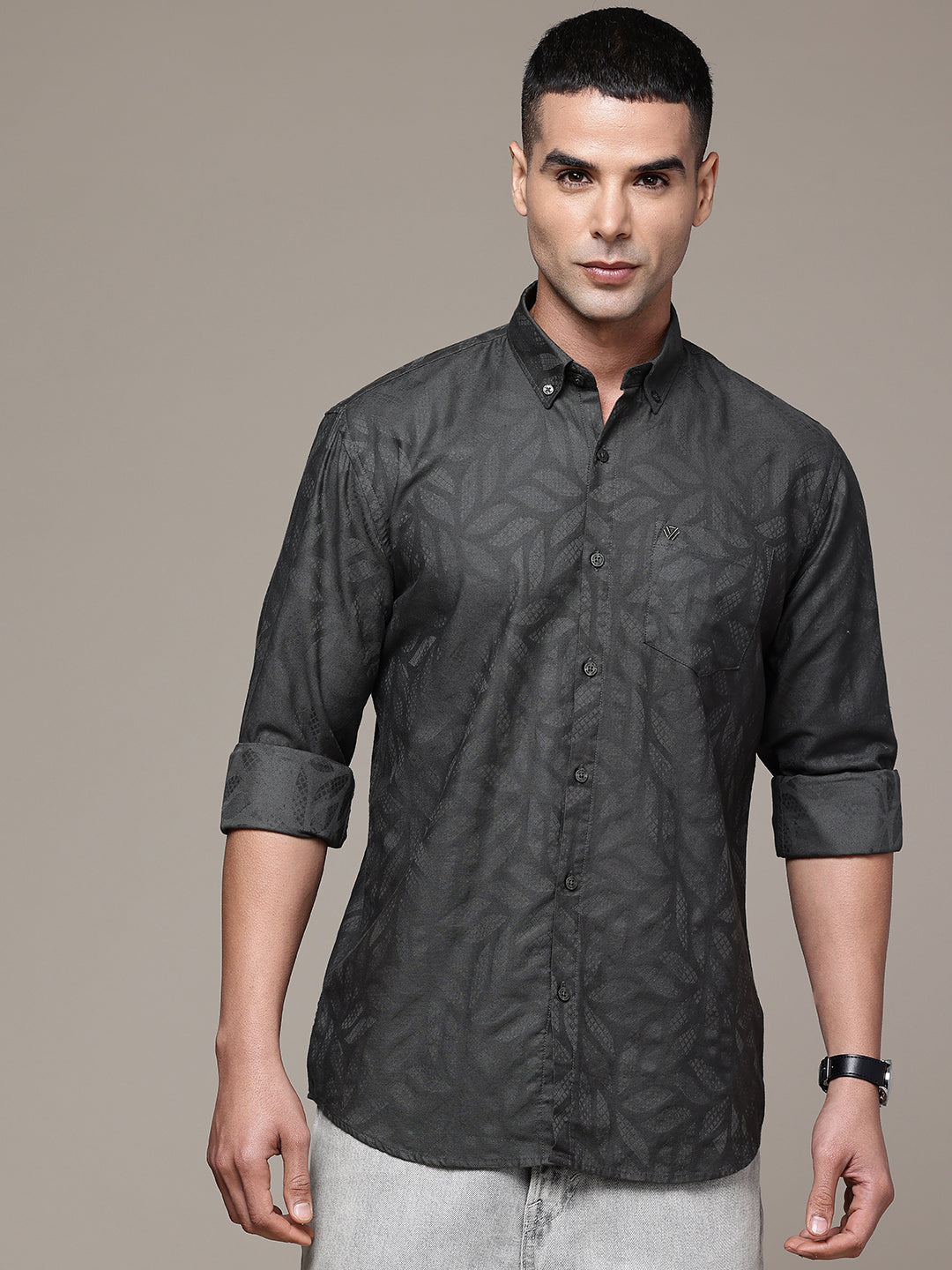 Multi Color Full Sleeve Cotton Satin Shirt