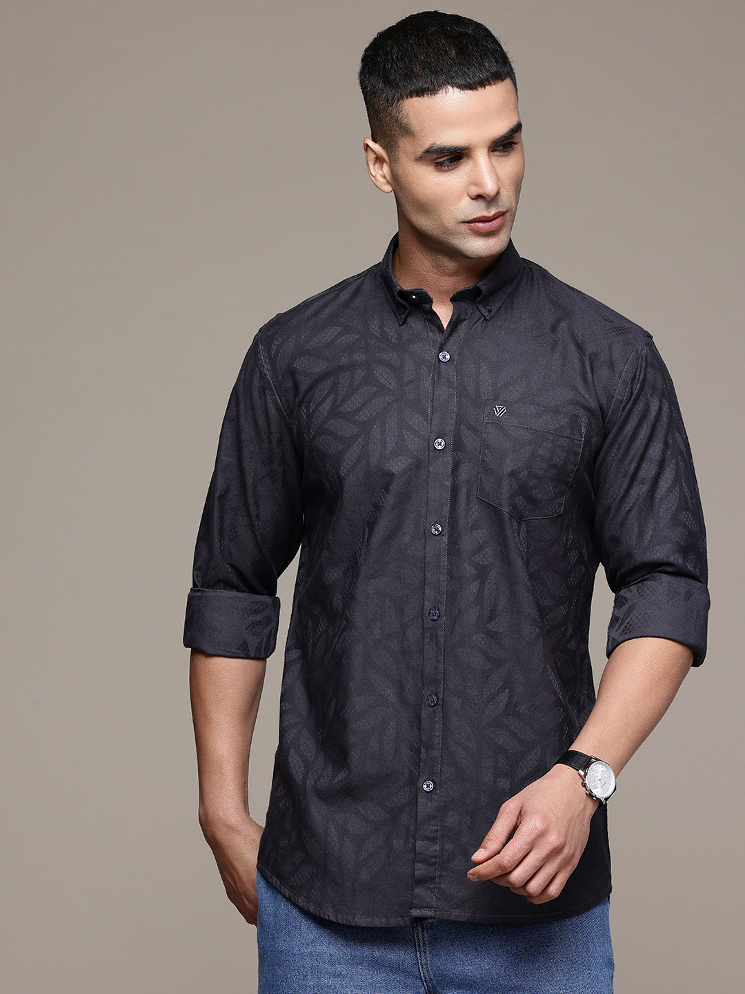 Multi Color Full Sleeve Cotton Satin Shirt