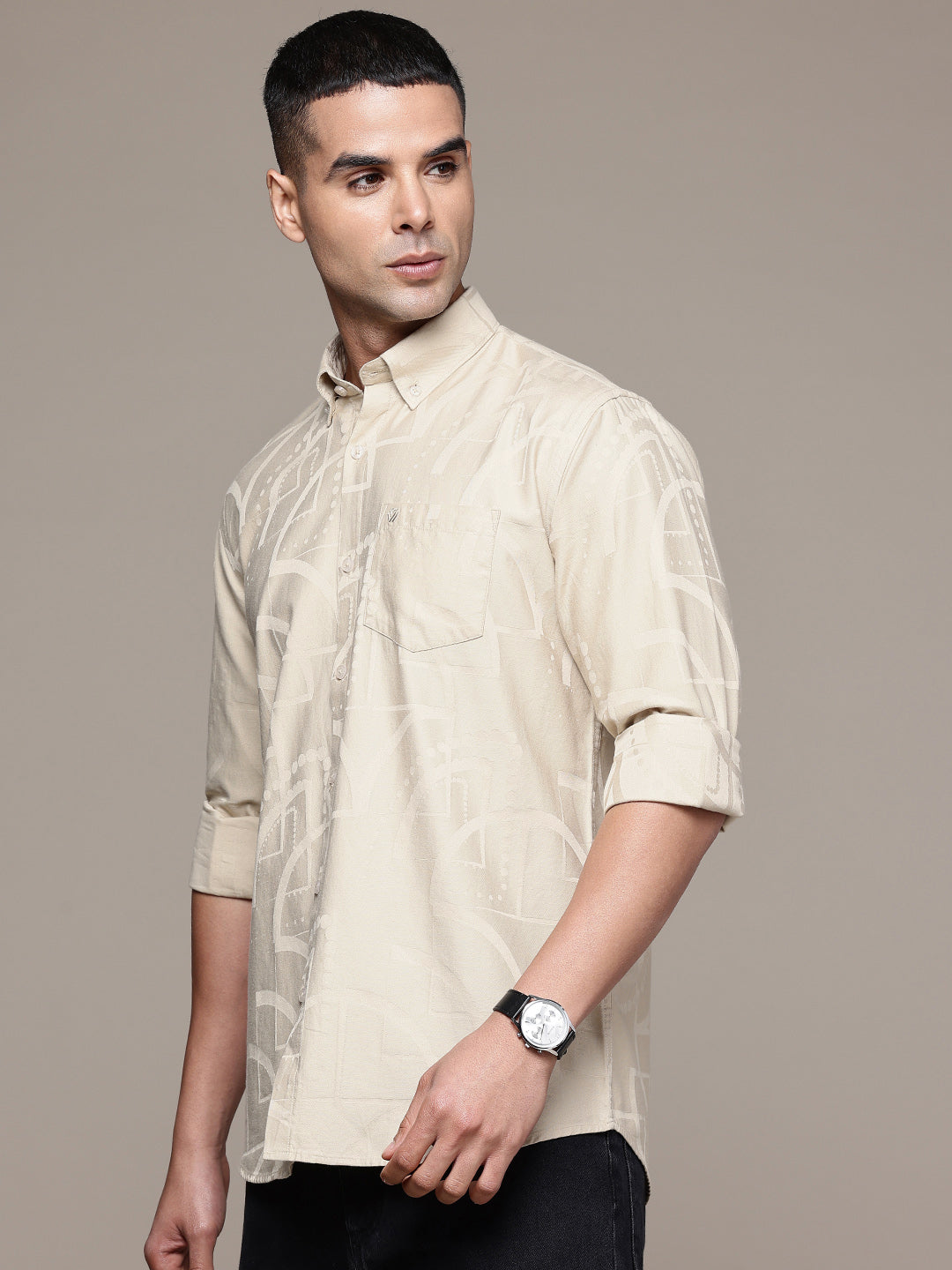 Multi Color Full Sleeve Cotton Satin Shirt