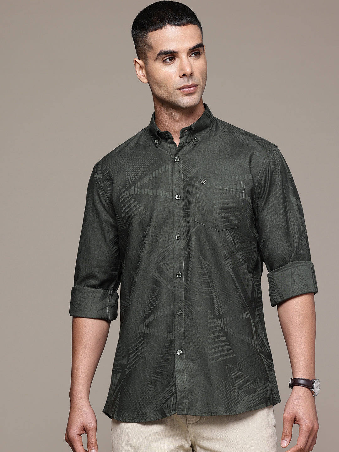 Multi Color Full Sleeve Cotton Satin Shirt