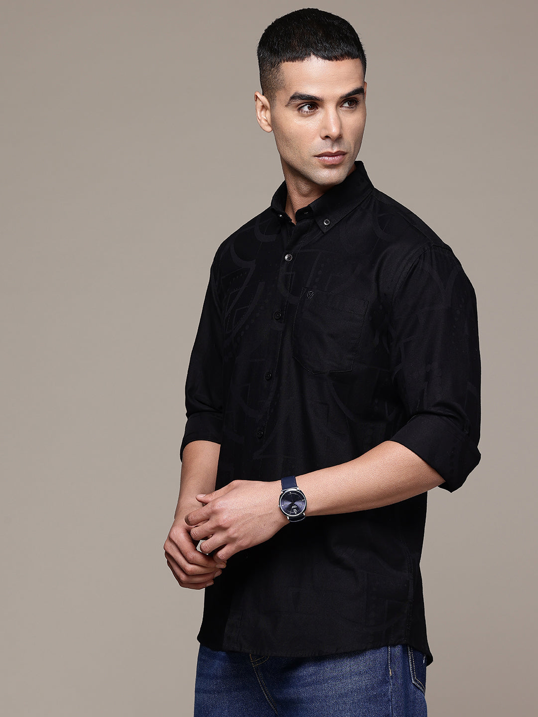 Multi Color Full Sleeve Cotton Satin Shirt