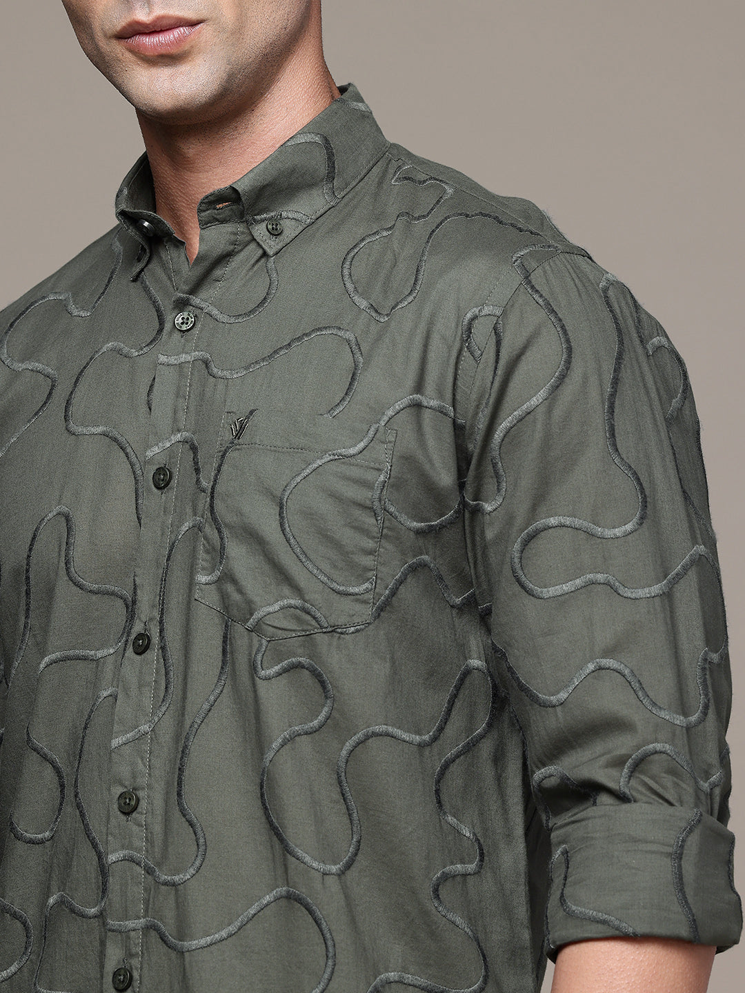 Multi Color Full Sleeve Cotton Satin Shirt