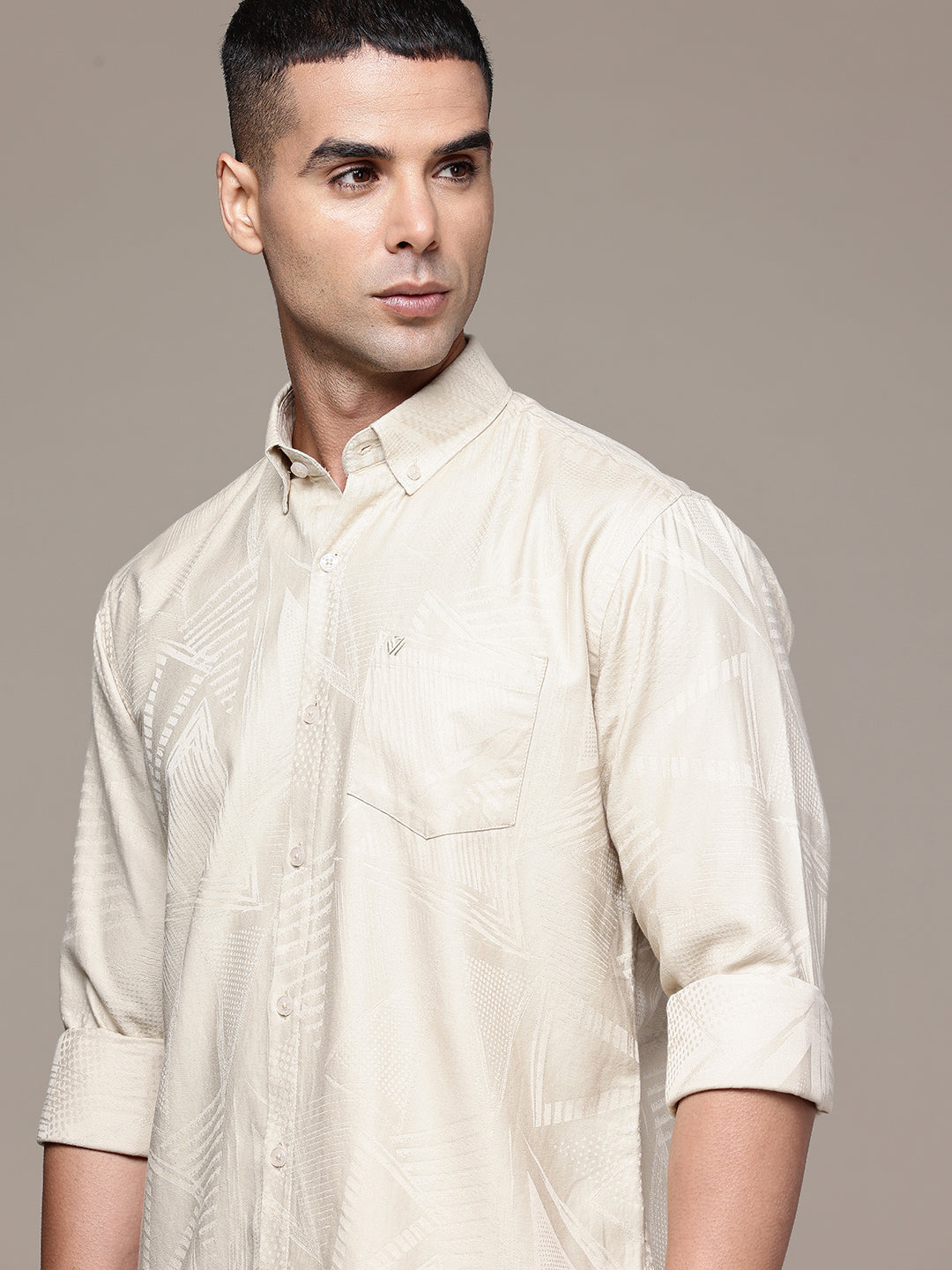 Multi Color Full Sleeve Cotton Satin Shirt