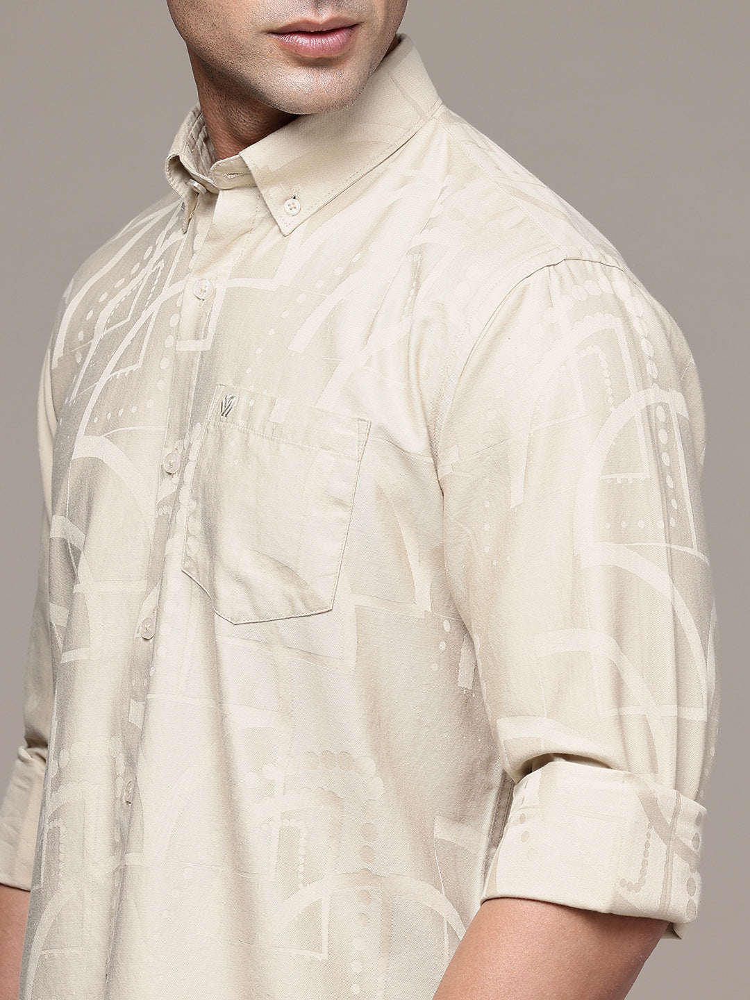 Multi Color Full Sleeve Cotton Satin Shirt