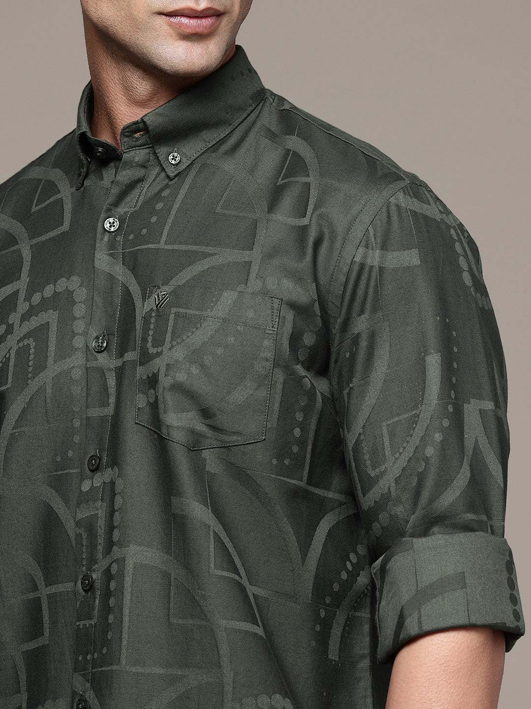 Multi Color Full Sleeve Cotton Satin Shirt