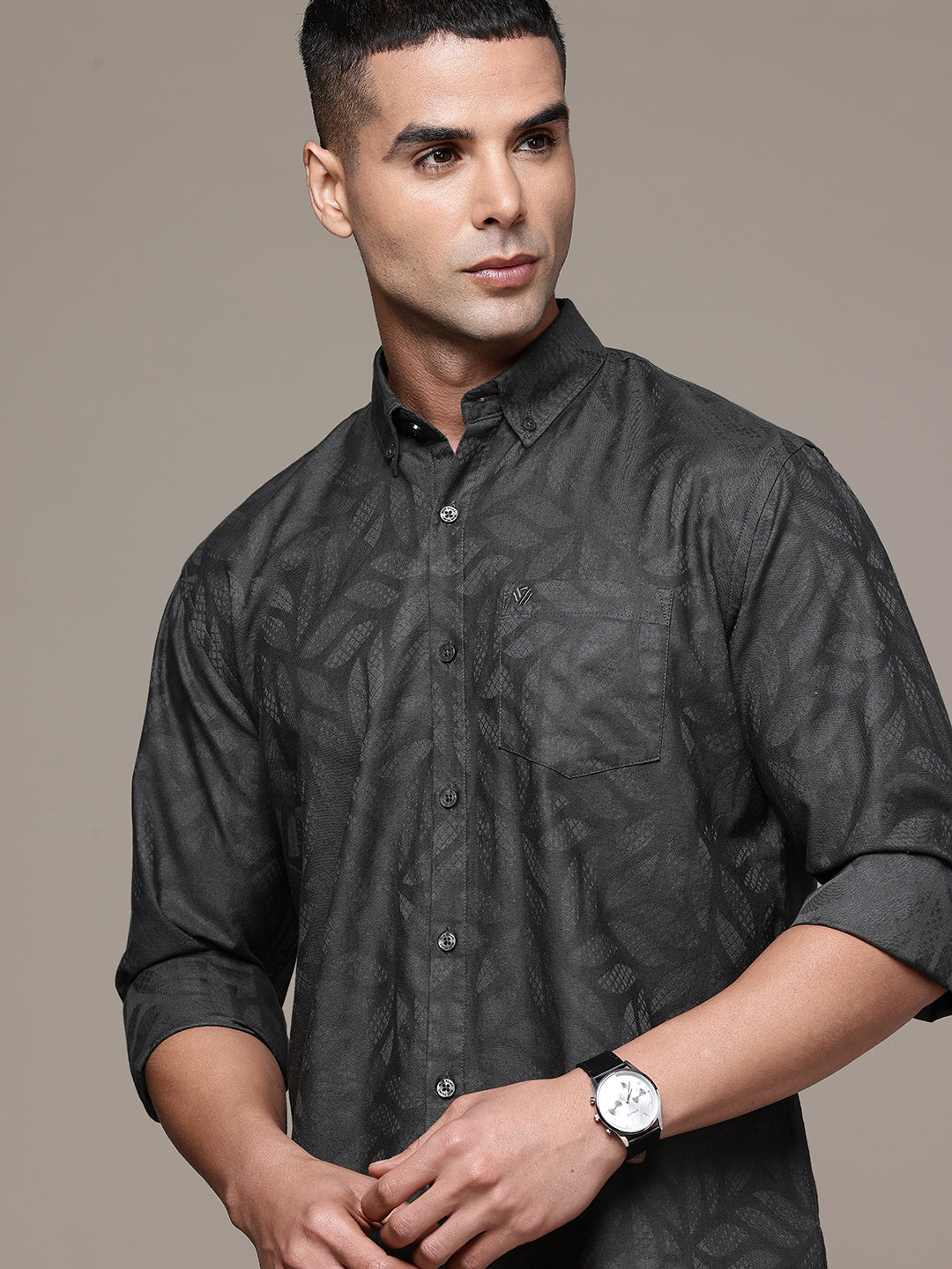 Multi Color Full Sleeve Cotton Satin Shirt