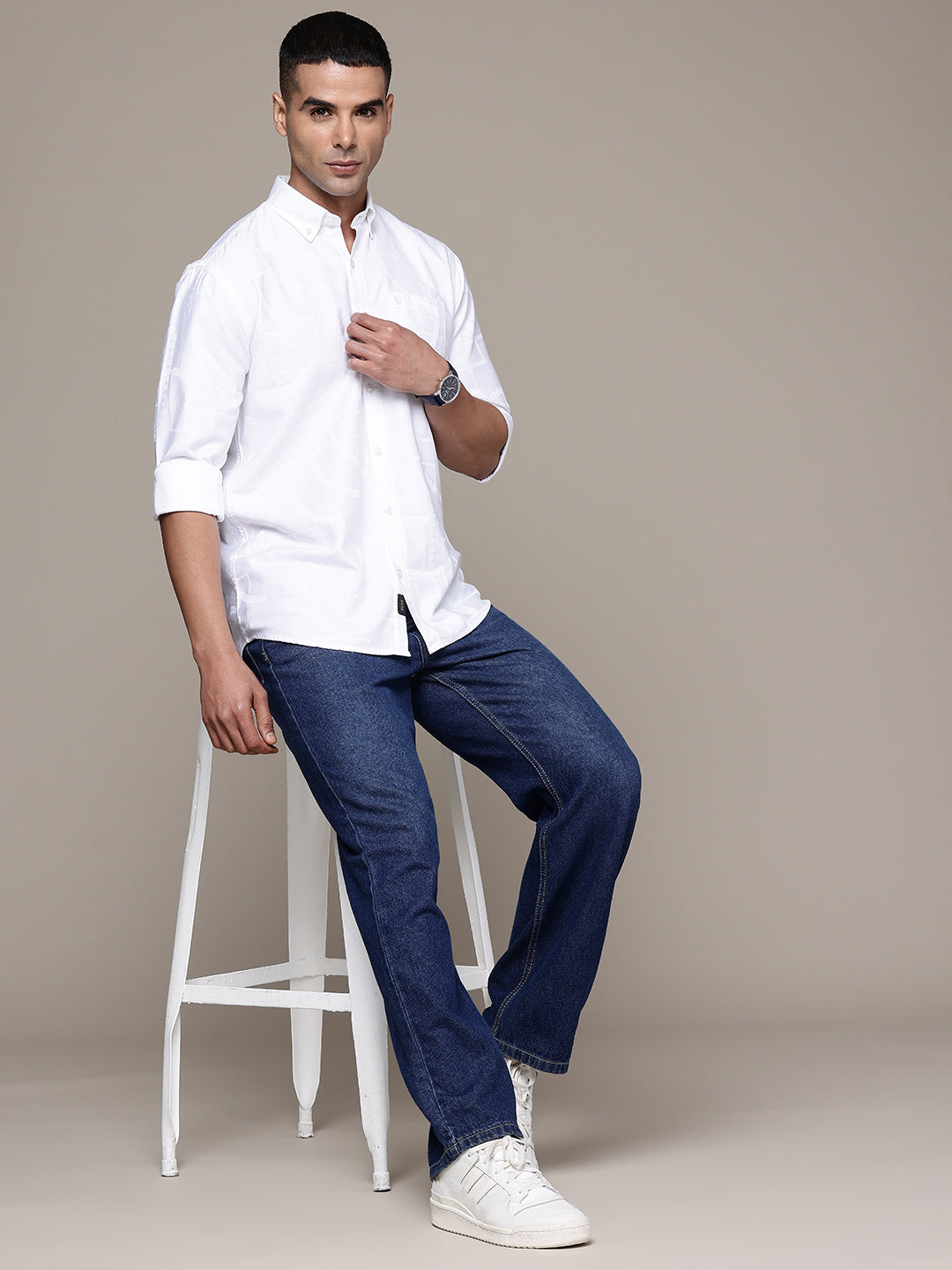 Multi Color Full Sleeve Cotton Satin Shirt