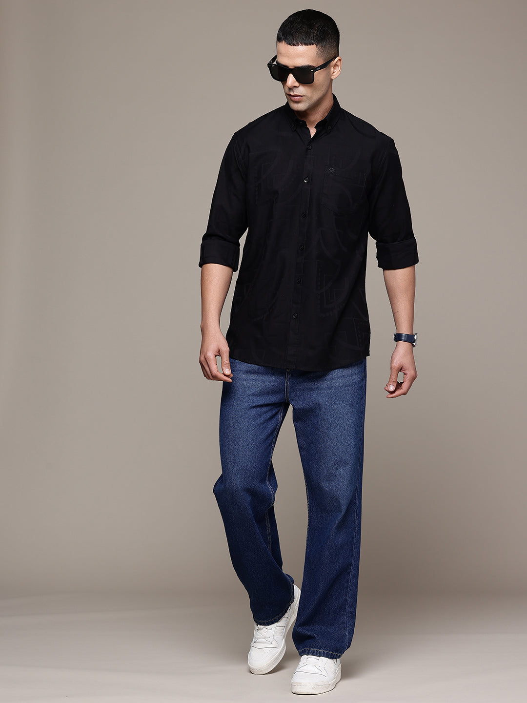 Multi Color Full Sleeve Cotton Satin Shirt