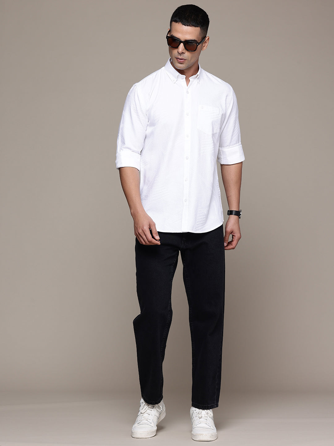 Multi Color Full Sleeve Cotton Satin Shirt