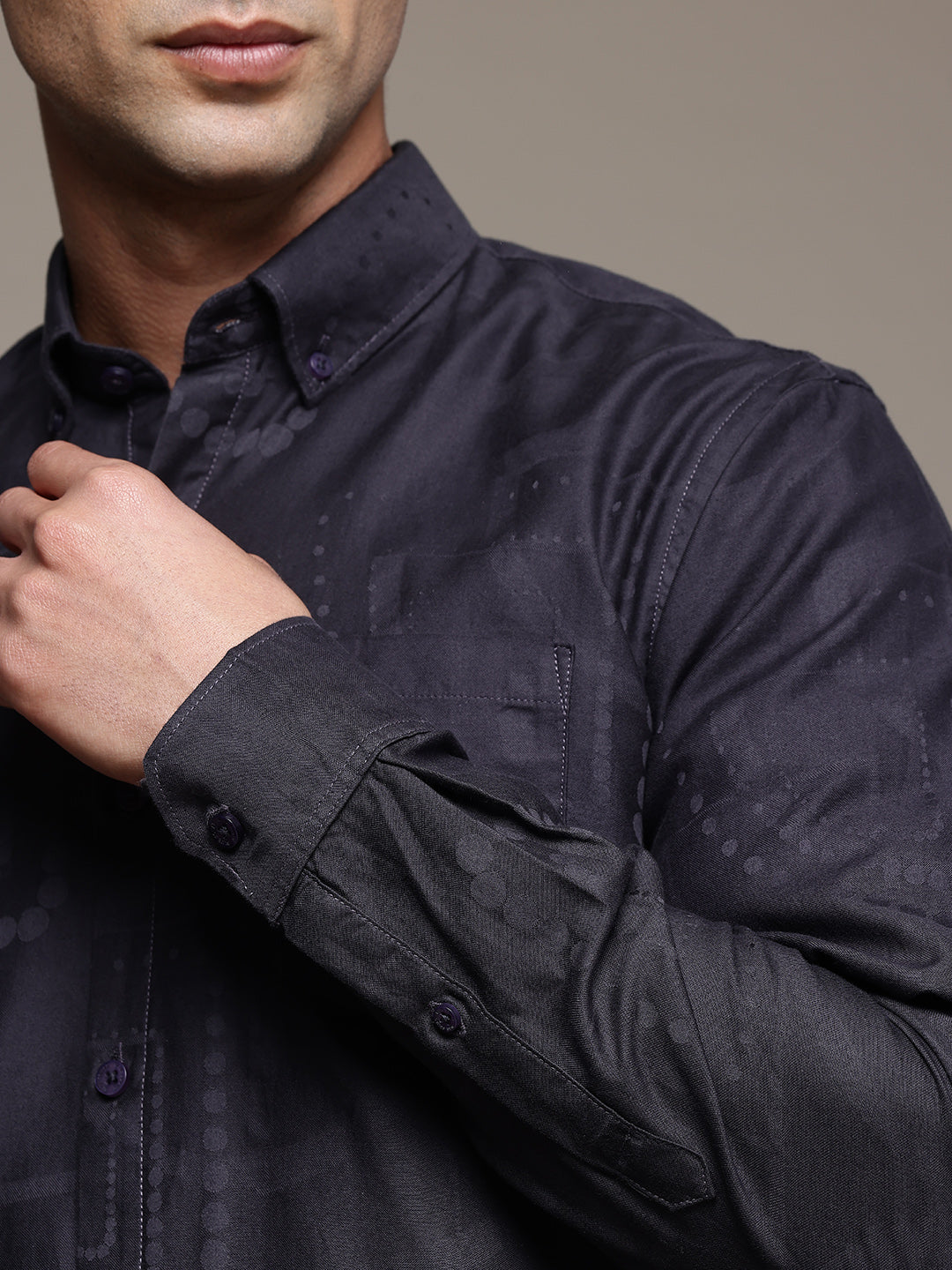 Multi Color Full Sleeve Cotton Satin Shirt