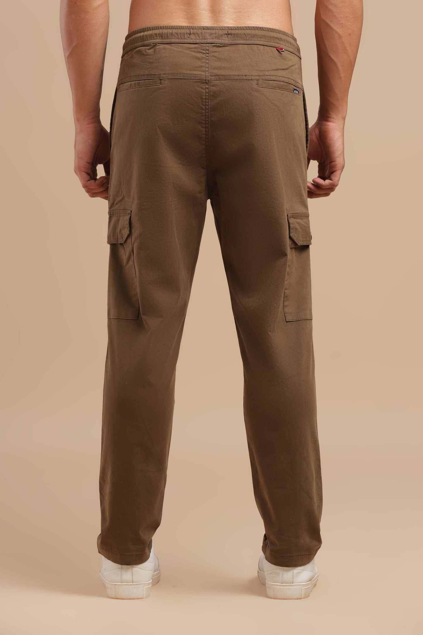 Coffee Cotton Straight Fit Cargo