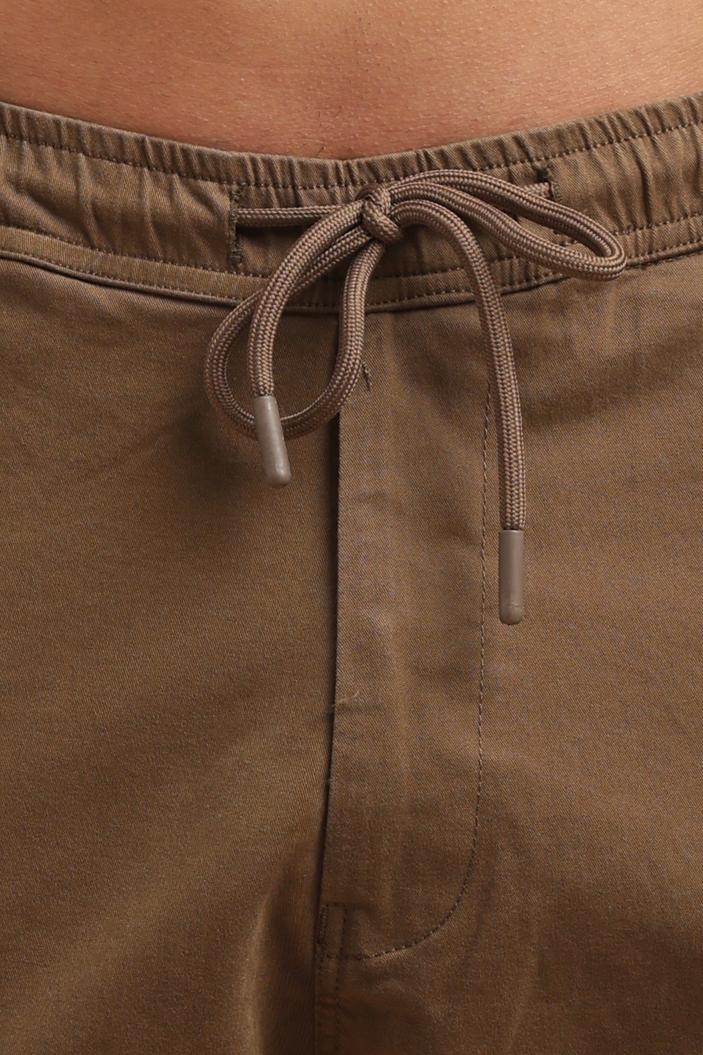 Coffee Cotton Straight Fit Cargo
