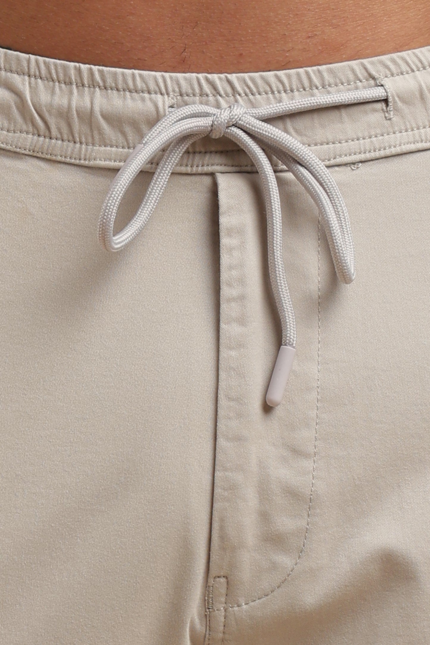 Silver Cotton Straight Fit Cargo