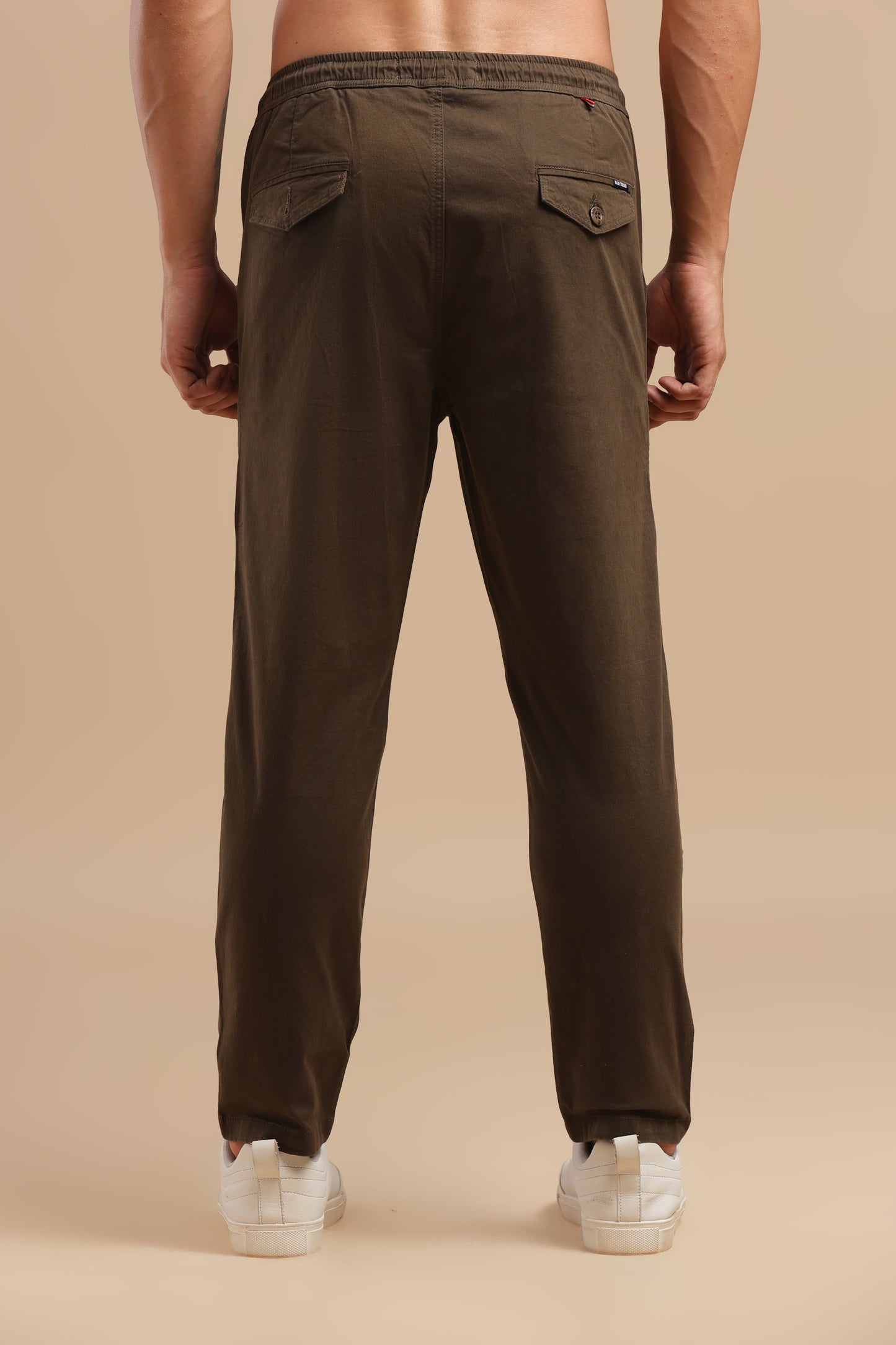 Coffee Cotton Straight Fit Utility Cargo