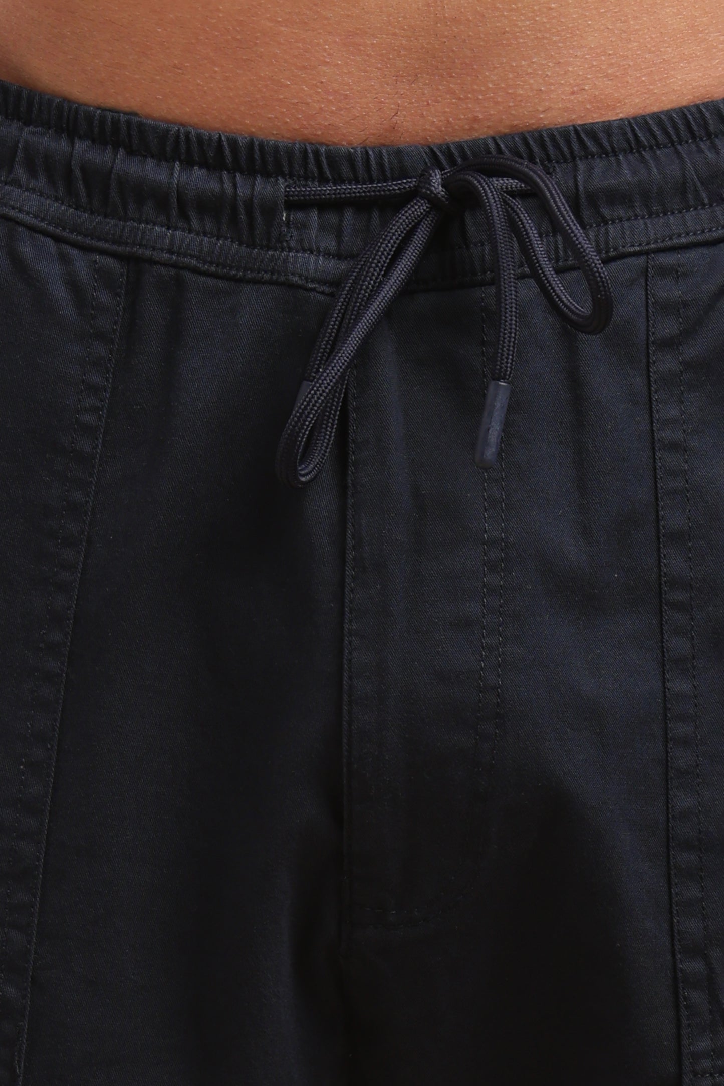 Navy Blue Cotton Straight Fit Utility Cargo