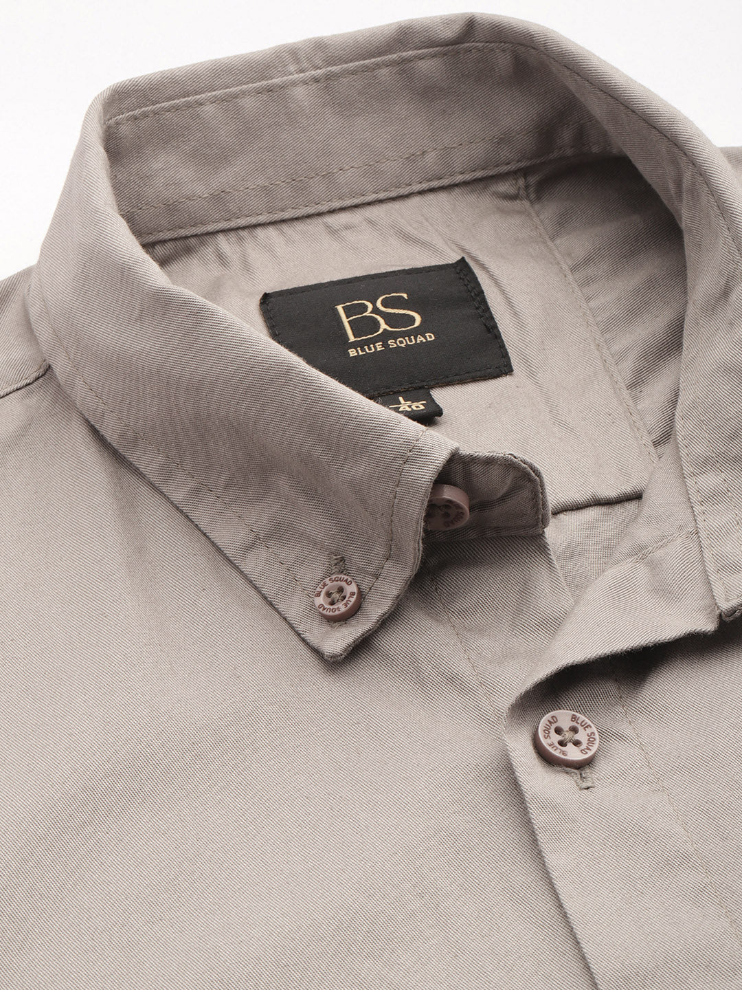 Ash Grey Full Sleeve Pure Cotton Shirt