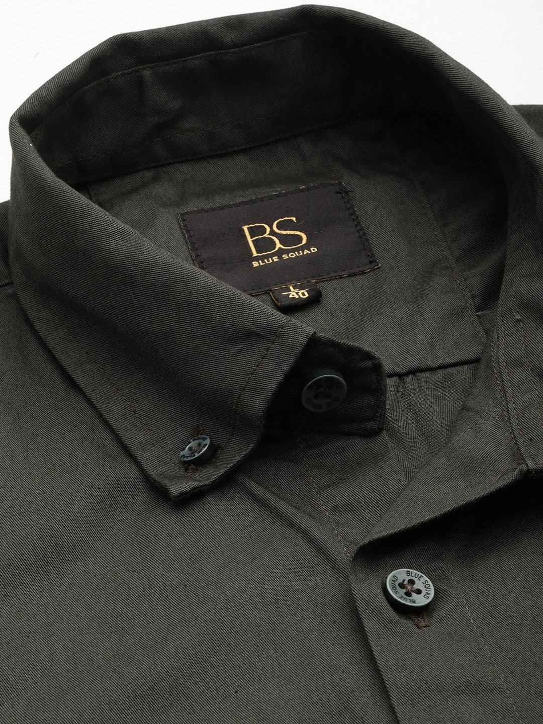 Bottle Green Full Sleeve Pure Cotton Shirt