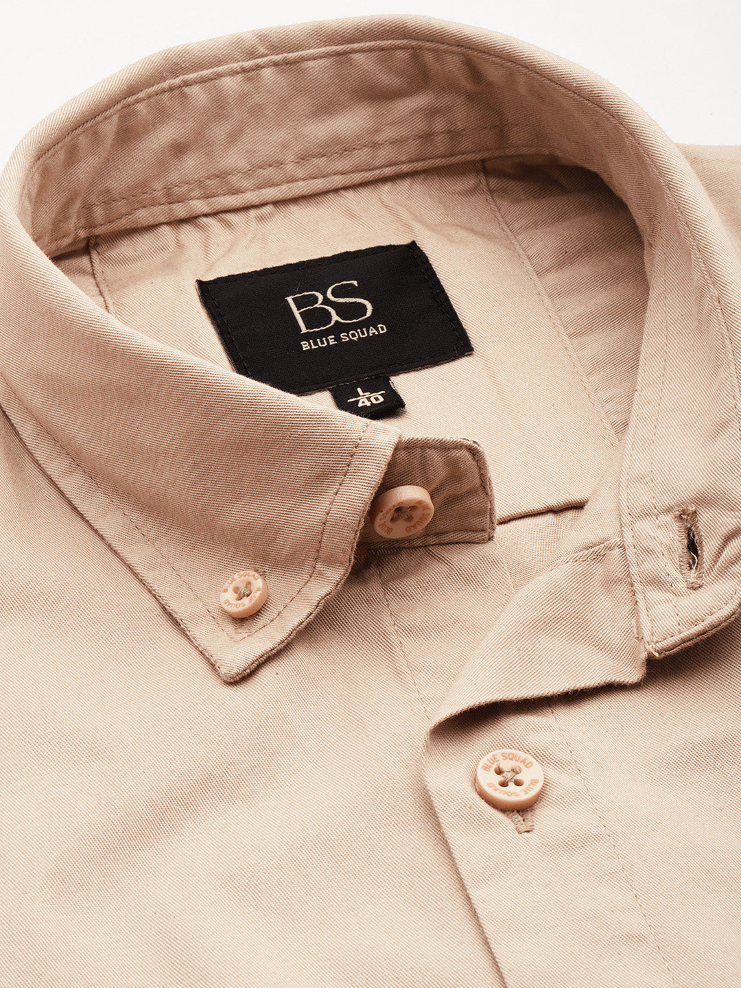 Cream Full Sleeve Pure Cotton Shirt