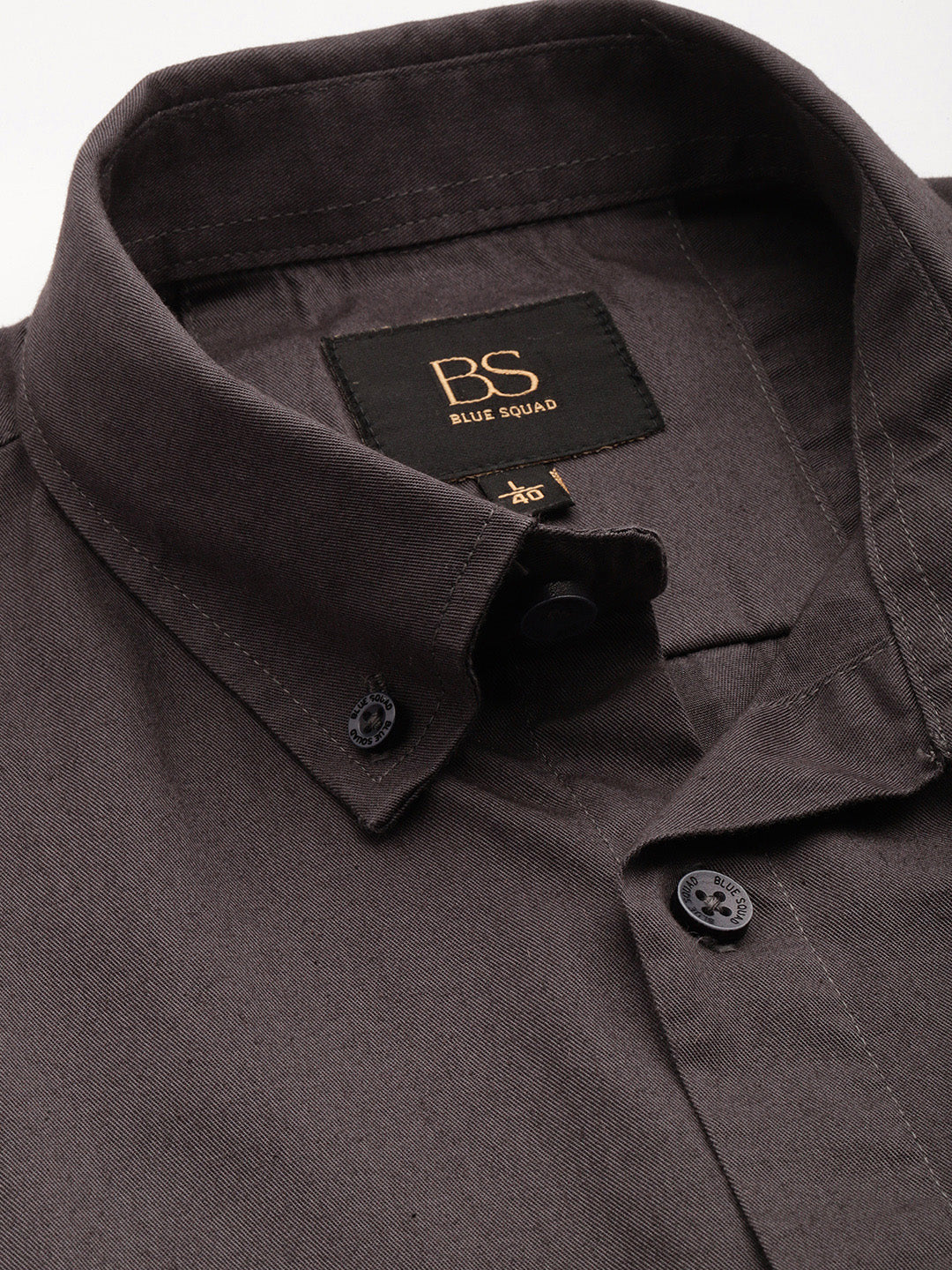 Dark Grey Full Sleeve Pure Cotton Shirt