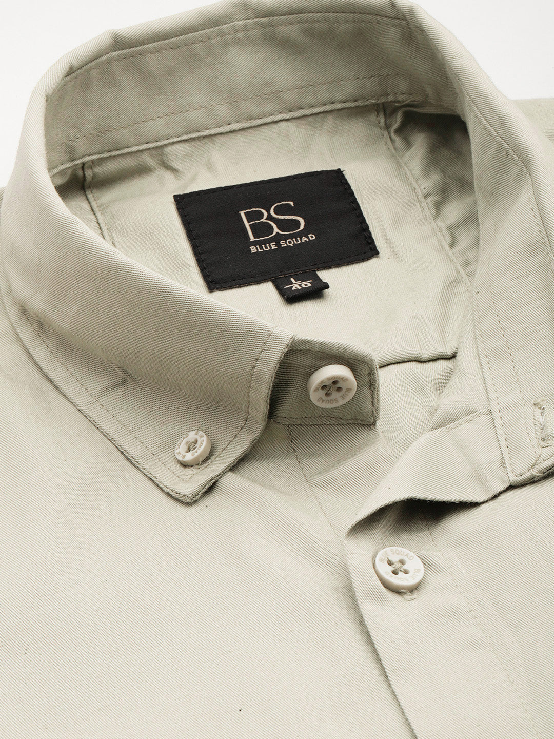 Olive Full Sleeve Pure Cotton Shirt