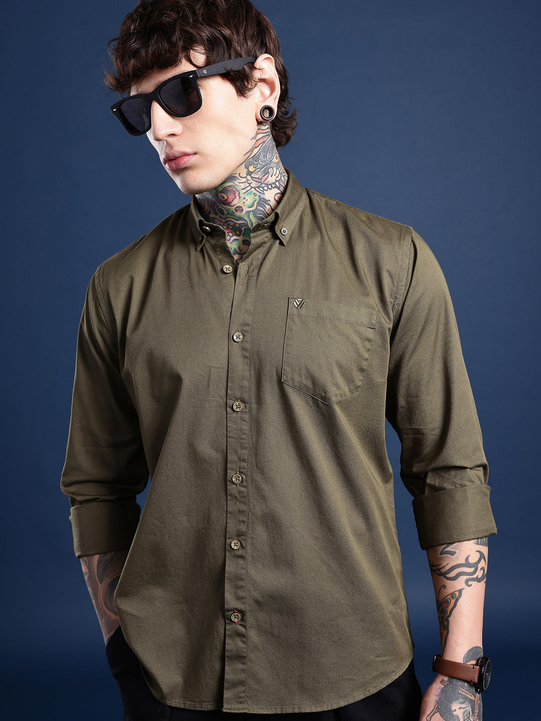 Oregano Full Sleeve Pure Cotton Shirt