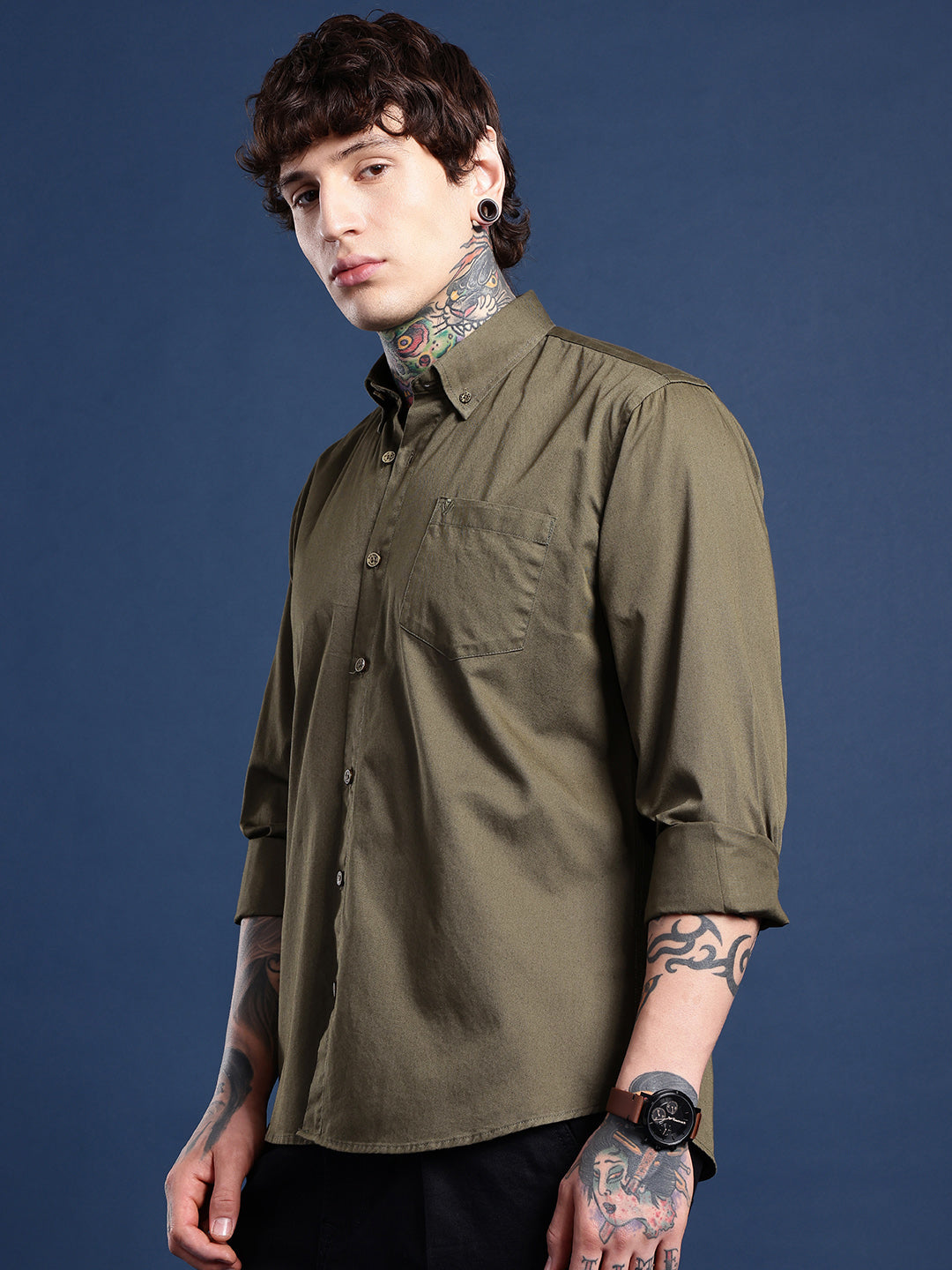 Oregano Full Sleeve Pure Cotton Shirt