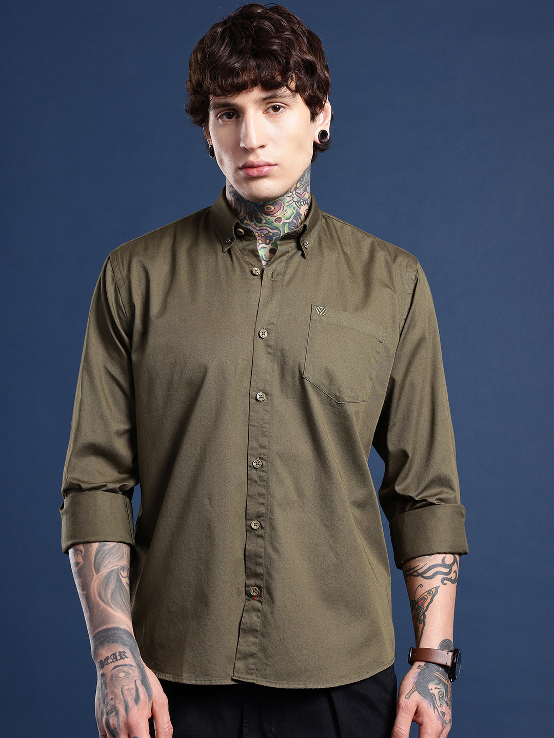 Oregano Full Sleeve Pure Cotton Shirt